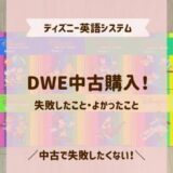 DWE中古で失敗したこと・中古でよかったこと！お得に購入する方法