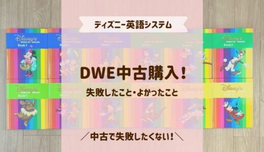 DWE中古で失敗したこと・中古でよかったこと！お得に購入する方法