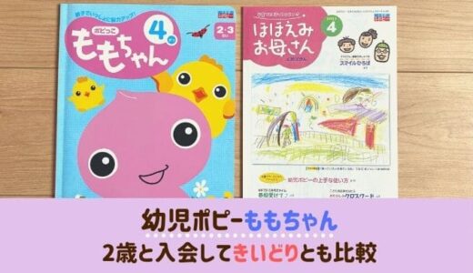 幼児ポピーももちゃんに2歳が入会した口コミ！きいどりの先取りと比較